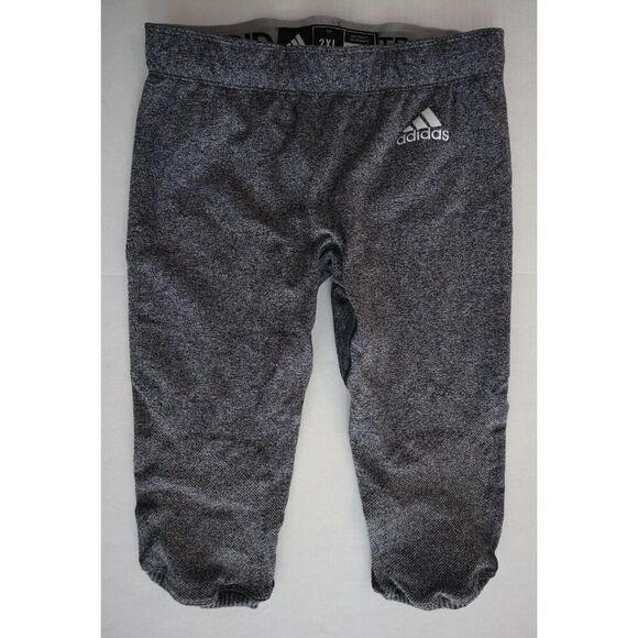adidas DQ3418 Men's Sz 2XL Medium Gray Heather Primeknit A1 Football Pants - Picture 1 of 7